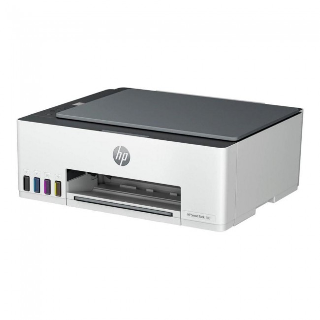 HP Smart Tank 580 All-in-One Printer, Home and home office, Print, copy, scan, Wireless High-volume printer tank Print from phone or tablet Scan to PDF