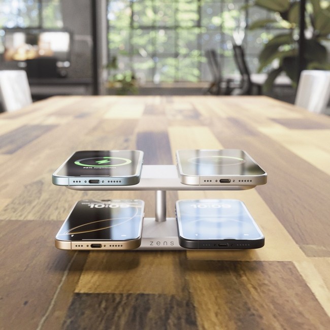 ZENS ZEQC01W/00 mobile device charger Headphones, Smartphone, Smartwatch White AC Wireless charging Fast charging Indoor