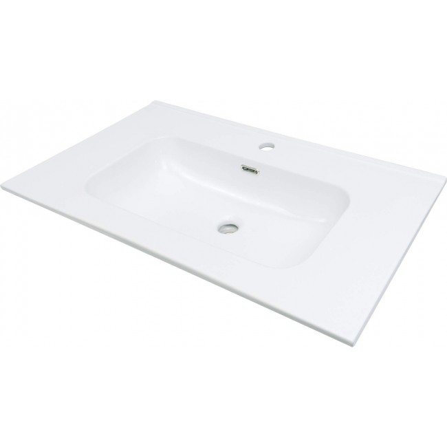 Ceramic recessed washbasin - 80 cm Ceramic recessed washbasin - 80 cm