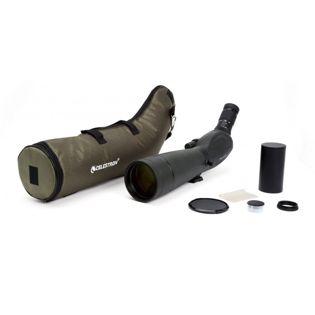 Celestron TrailSeeker 80-45 Degree spotting scope 60x BaK-4 Black