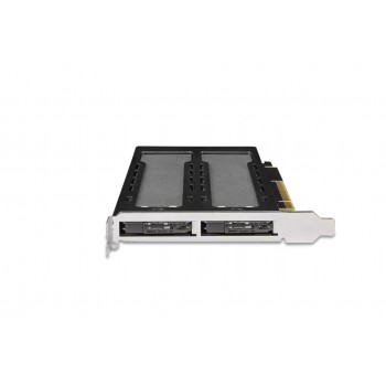 Icy Dock MB842MP-B storage drive enclosure SSD enclosure Black, Silver M.2