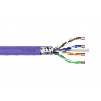 Installation cable DIGITUS category 6 F/UTP Dca AWG23/1 LSOH, 305m, purple, spool