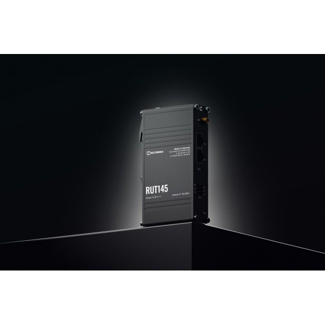 Teltonika RUT145 wireless router Fast Ethernet Single-band (2.4 GHz) Black Teltonika RUT145 wireless router Fast Ethernet Single-band (2.4 GHz) Black