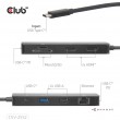 CLUB3D 9-1 Dual HDMI USB-C Hub PD3.0 100W