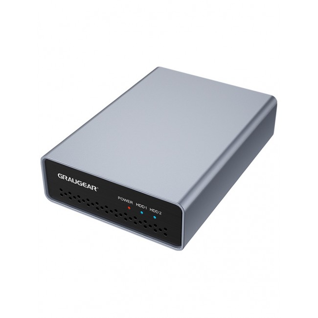 GRAUGEAR G-25RD2-AC-10G storage drive enclosure HDD/SSD enclosure Silver 2.5