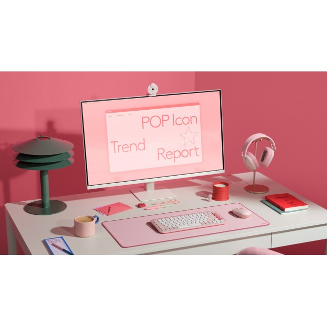 Logitech POP Icon Keys keyboard Universal Bluetooth QWERTY US International Rose