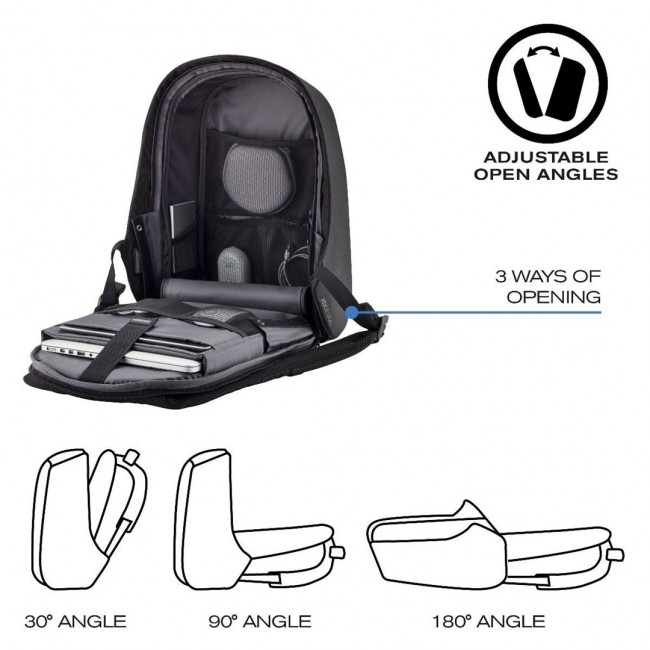 XD DESIGN ANTI-THEFT BACKPACK BOBBY HERO SMALL BLACK P/N: P705.701 XD DESIGN ANTI-THEFT BACKPACK BOBBY HERO SMALL BLACK P/N: P705.701
