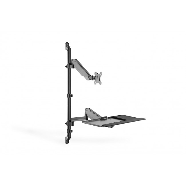 Digitus Flexible wall-mounted Stand/Sit workstation, single monitor Digitus Flexible wall-mounted Stand/Sit workstation, single monitor