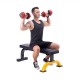 HMS Fitness L8012 Flat weight training bench Gym, Home Black, Yellow HMS Fitness L8012 Flat weight training bench Gym, Home Black, Yellow
