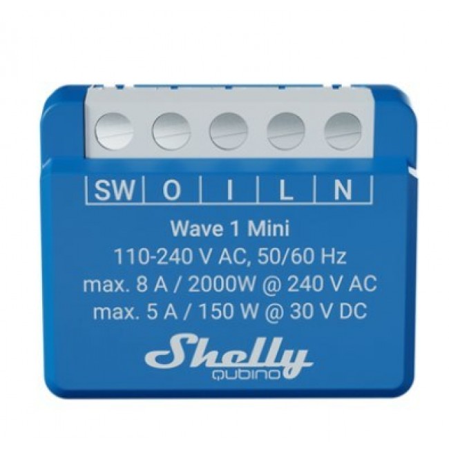 Shelly Qubino Wave 1 Mini Smart switch Blue