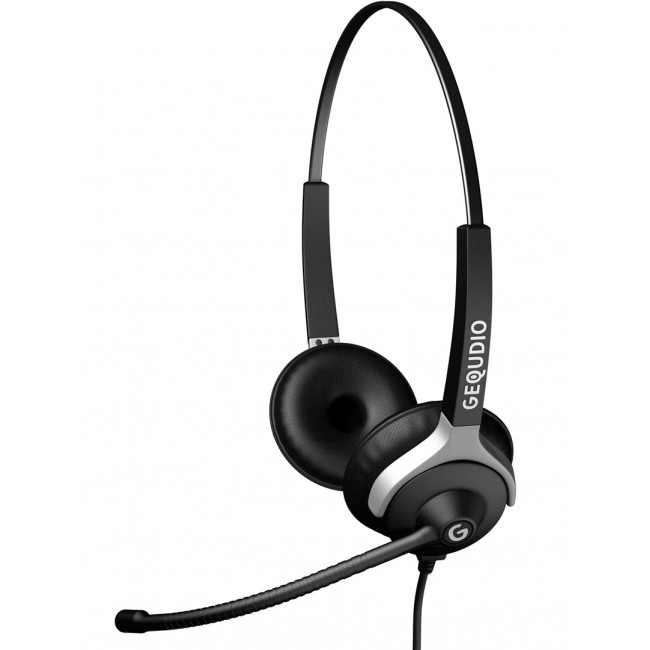 GEQUDIO WA9021 headphones/headset Wired Head-band Office/Call center Black