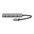DIGITUS USB-C 4 Port HUB dunkelgrau 4x
