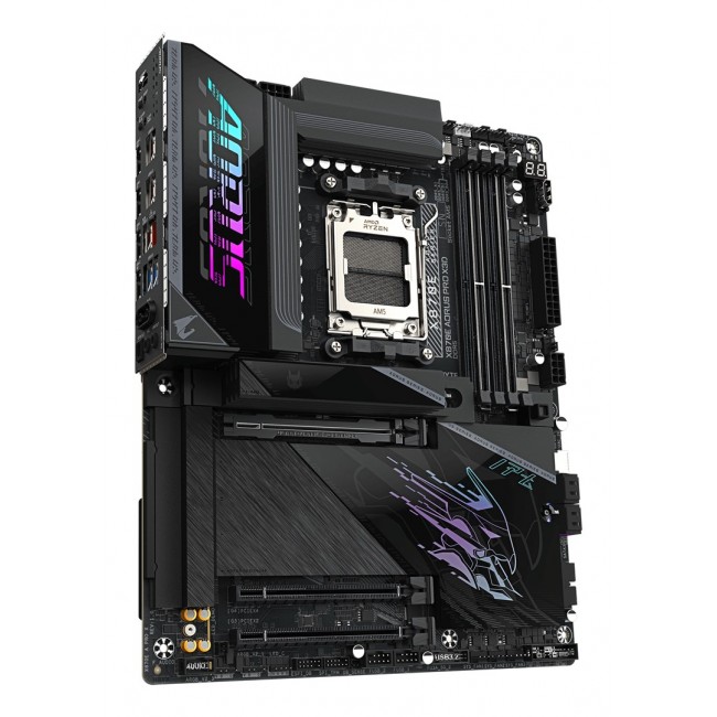GIGABYTE X870E AORUS PRO X3D Motherboard - Supports AMD Ryzen 9000 CPUs, 18+2+2 Phases Digital VRM, up to 9000Hz DDR5 (OC), 2xPCIe 5.0 + 2xPCIe 4.0, Wi-Fi 7, 5GbE LAN, USB 4