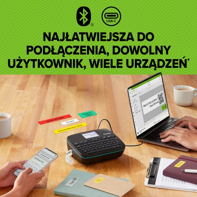 DYMO LabelManager Executive 640 CB Portable Label Printer | Compact Label Maker Machine with QWERTY Keyboard | Bluetooth & USB Connectivity | Compatible with D1 Standard & Durable Labels