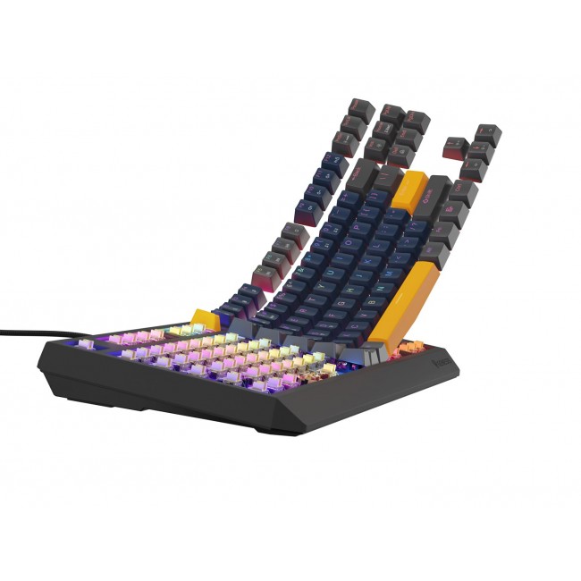 GENESIS THOR 230 TKL keyboard Gaming USB + RF Wireless + Bluetooth QWERTY Black, Blue, Grey, Orange GENESIS THOR 230 TKL keyboard Gaming USB + RF Wireless + Bluetooth QWERTY Black, Blue, Grey, Orange