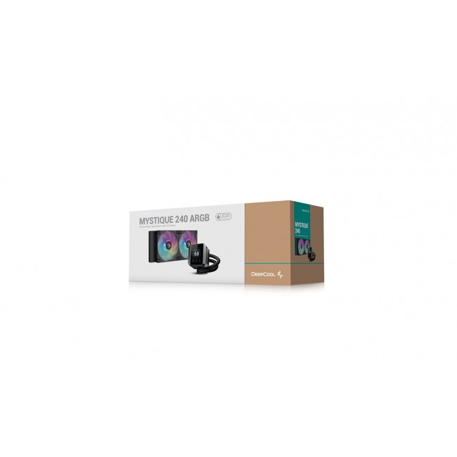 DeepCool MYSTIQUE 240 ARGB Processor All-in-one liquid cooler 12 cm Black 1 pc(s) DeepCool MYSTIQUE 240 ARGB Processor All-in-one liquid cooler 12 cm Black 1 pc(s)