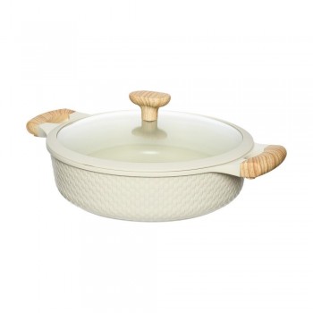Shallow pot D28cm 4.1L/beige 93806 RESTO