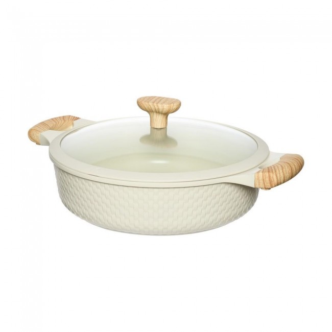 Shallow pot D28cm 4.1L/beige 93806 RESTO Shallow pot D28cm 4.1L/beige 93806 RESTO