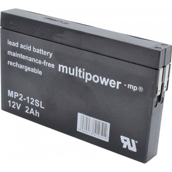 Multipower MP2-12SL 12V2Ah F1 Battery