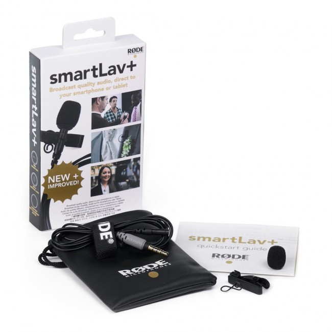 R DE smartLav+ Black Lavalier/Lapel microphone