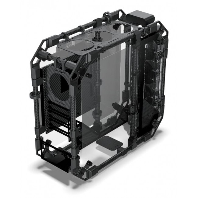 Alphacool Apex Pro Skeleton Full Tower Black, Carbon
