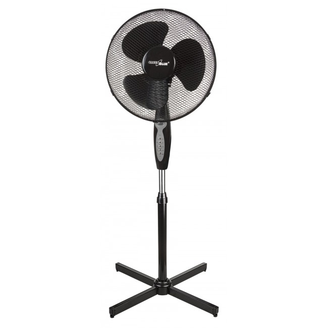 GreenBlue floor fan, 40W, 3 levels of airflow, 1.25m high 1.5m cable, with remote control and timer up to 7.5h, GB580
