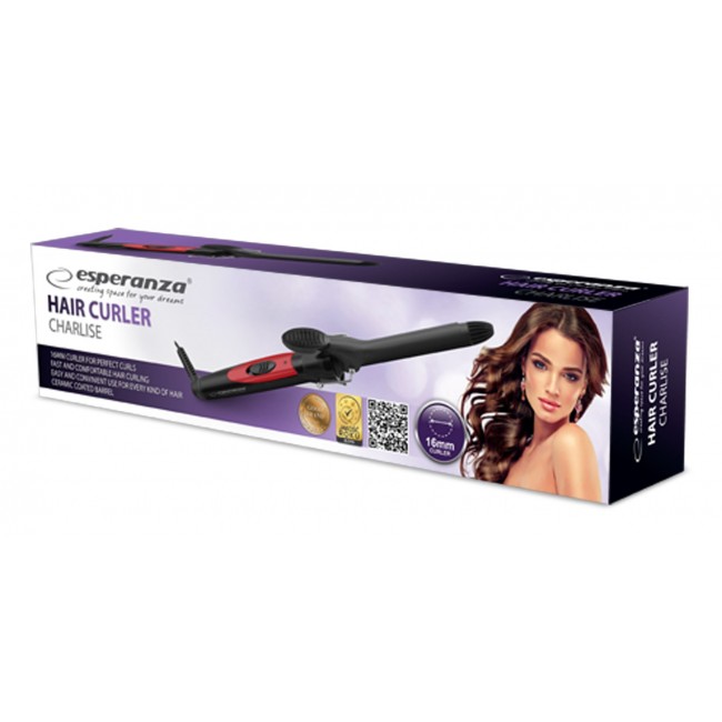 Esperanza EBL003 Curling iron Warm Black,Pink 1.7 m