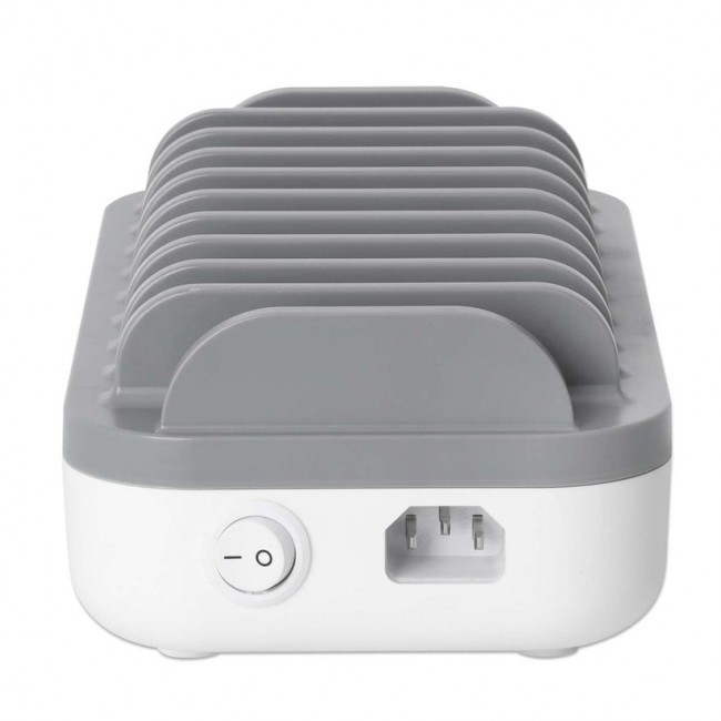 Manhattan 10-port USB-C Charging Station, USB-C Output: 10x 20W, Max 200W, Mains AC power (inc US/EU/UK adapters)