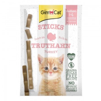 GIMCAT Sticks Kitten Turkey - cat treats - 3x3g