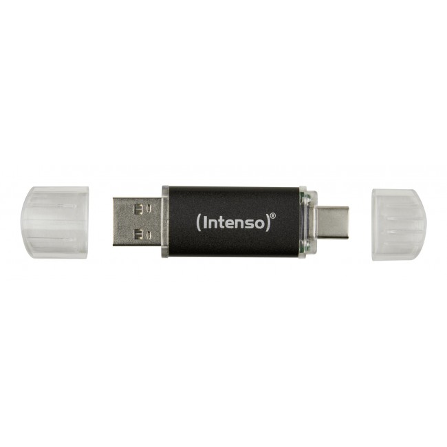 Intenso Twist Line USB flash drive 128 GB USB Type-A / USB Type-C 3.2 Gen 1 (3.1 Gen 1) Anthracite