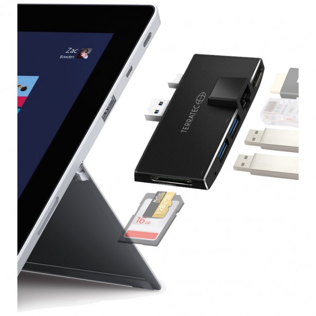 Terratec CONNECT Pro2 Wired USB 3.2 Gen 1 (3.1 Gen 1) Type-A Black