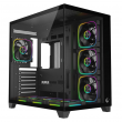 RAMPAGE PC CASE WITH TEMPERED GLASS Black