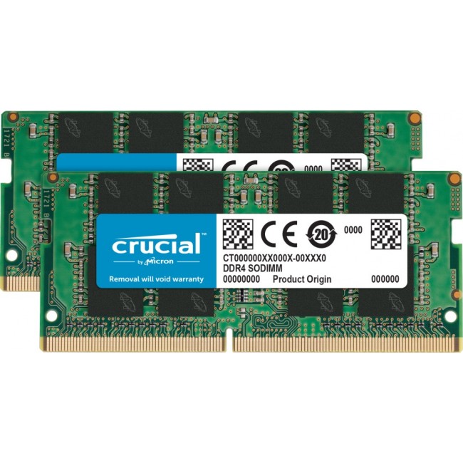 Crucial CT2K16G4SFRA32A memory module 32 GB 2 x 16 GB DDR4 3200 MHz Crucial CT2K16G4SFRA32A memory module 32 GB 2 x 16 GB DDR4 3200 MHz
