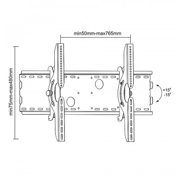 Maclean MC-521 B TV Wall Mount Bracket LCD LED Plasma 32