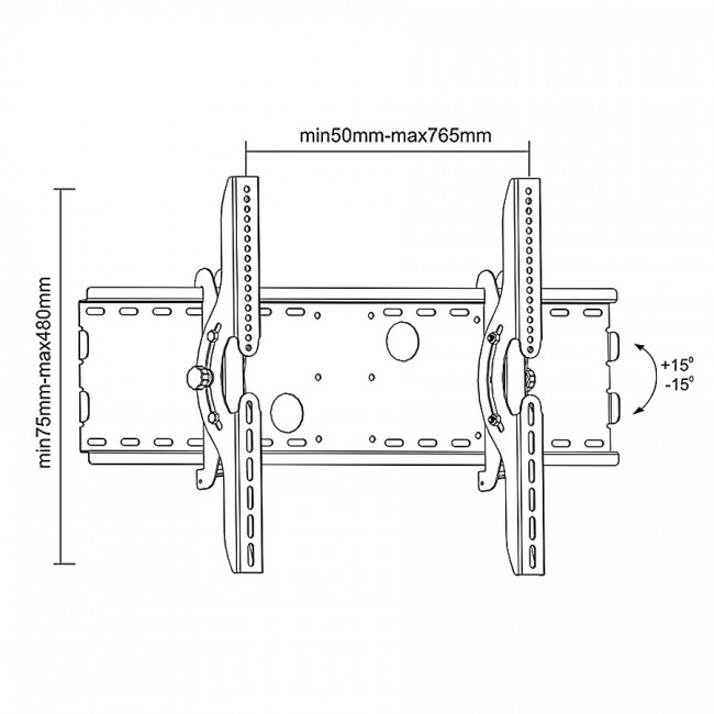 Maclean MC-521 B TV Wall Mount Bracket LCD LED Plasma 32