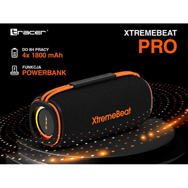 Tracer XtremeBeat Pro TWS Portable Bluetooth Speaker Black 40 W Tracer XtremeBeat Pro TWS Portable Bluetooth Speaker Black 40 W