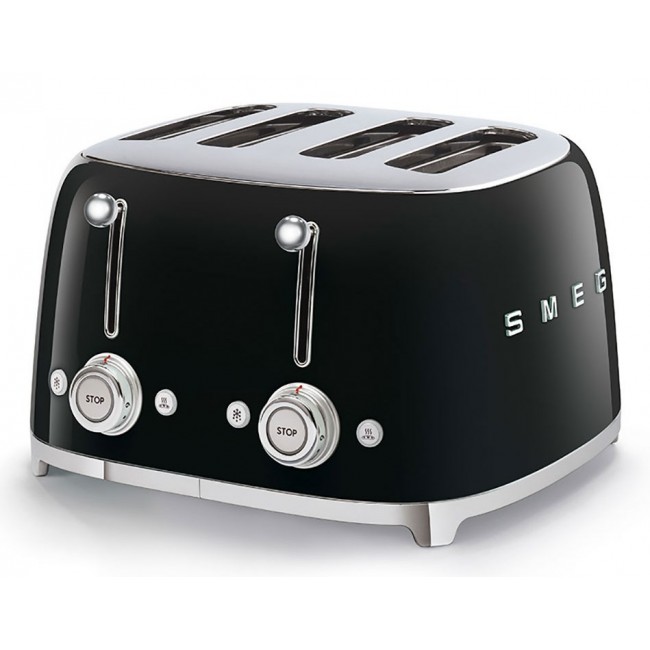 Smeg 50's Style Toaster TSF03BLEU Black Smeg 50's Style Toaster TSF03BLEU Black