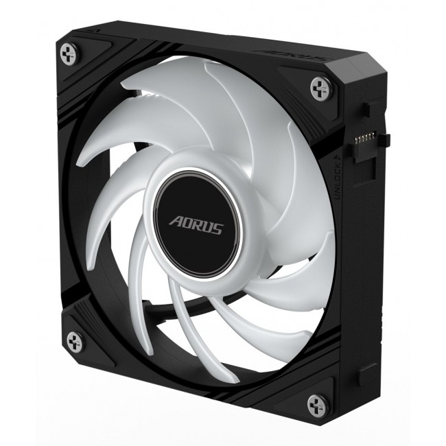 GIGABYTE AORUS EZ CHAIN FAN 120 Motherboard 12 cm Black 1 pc(s) GIGABYTE AORUS EZ CHAIN FAN 120 Motherboard 12 cm Black 1 pc(s)