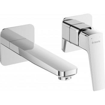 Wall-mounted washbasin faucet