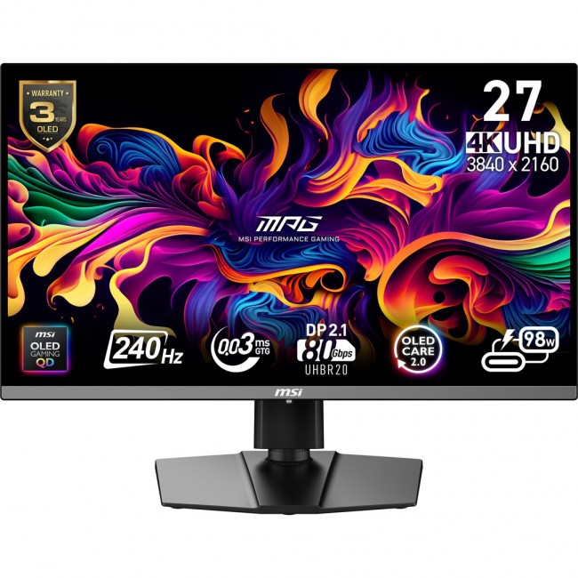 MSI MPG 272URXDE QD-OLED computer monitor 67.3 cm (26.5 MSI MPG 272URXDE QD-OLED computer monitor 67.3 cm (26.5