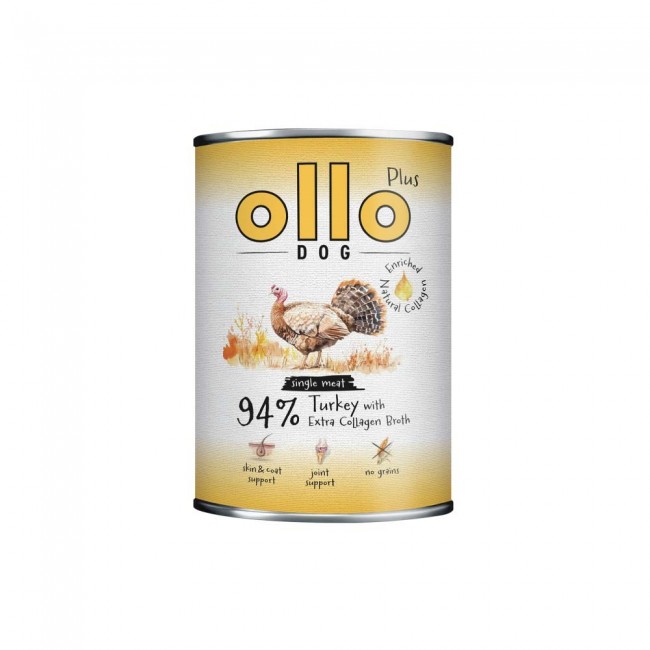 OLLO Plus Collagen Turkey - wet dog food - 400g