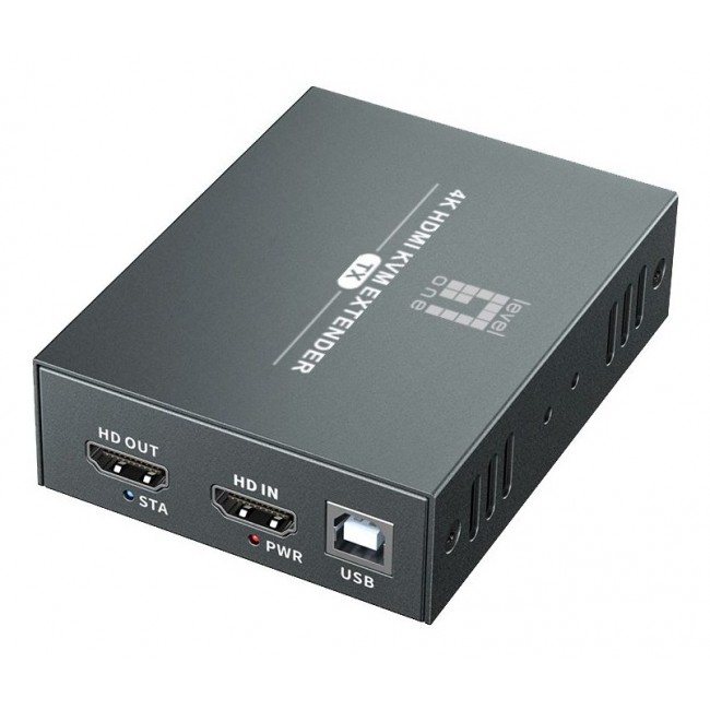 LevelOne HVE-8111 AV extender AV transmitter & receiver Black