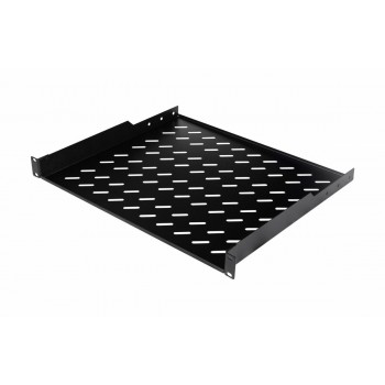 Equip Fixed Shelf 19', 1U, 600MM, Black