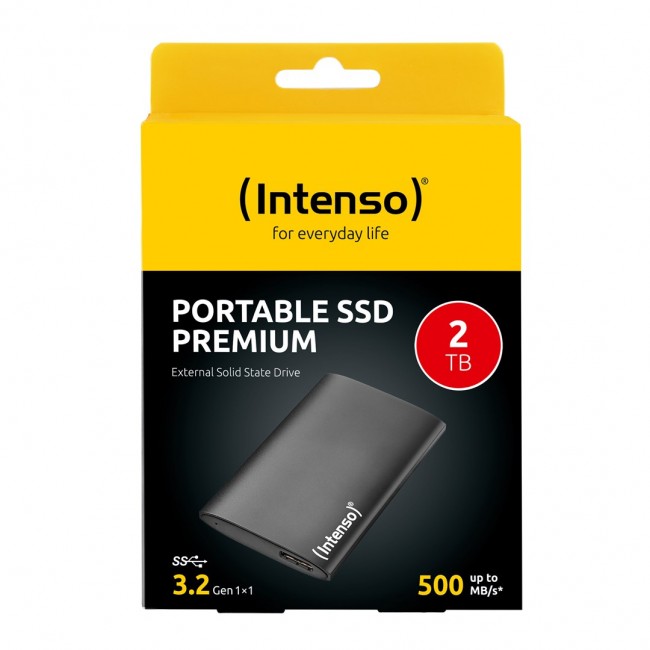 SSD USB3.2 2TB external/black INTENSO