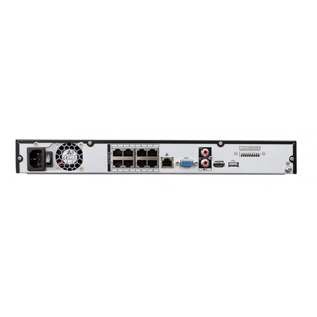 BCS BCS-L-NVR0802-A-4KE-8P(2) network video recorder 1U Black