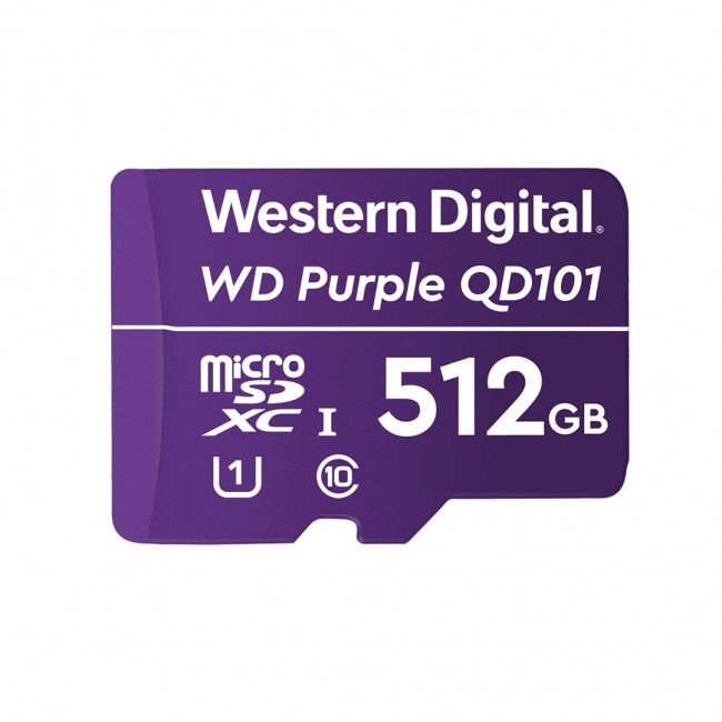 Western Digital WD Purple SC QD101 512 GB MicroSDXC Class 10 Western Digital WD Purple SC QD101 512 GB MicroSDXC Class 10