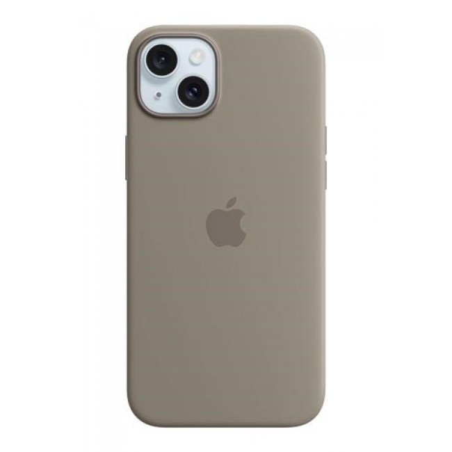 Apple iPhone 15 Plus Silicone Case with MagSafe - Clay Apple iPhone 15 Plus Silicone Case with MagSafe - Clay
