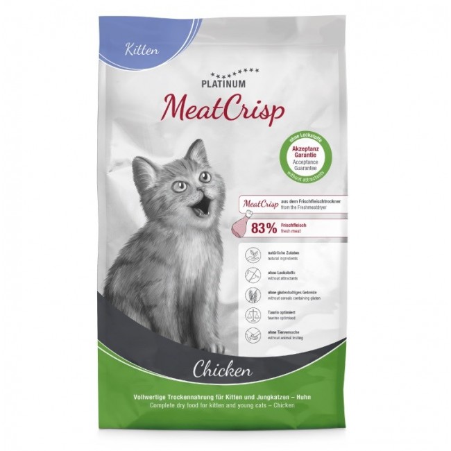 PLATINUM MeatCrisp Kitten Chicken - dry cat food - 3kg PLATINUM MeatCrisp Kitten Chicken - dry cat food - 3kg