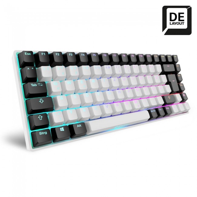 Sharkoon SKILLER SGK50 S3 keyboard Gaming USB QWERTZ German White Sharkoon SKILLER SGK50 S3 keyboard Gaming USB QWERTZ German White
