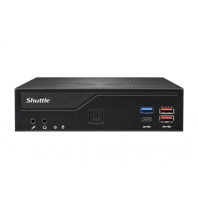 Shuttle Slim PC DH770 , S1700, 2x HDMI, 2x DP , 2x 2.5G LAN, 2x COM, 8x USB, 1x 2.5